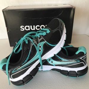 Saucony Grid Mystic 7 Sneakers Aqua Black New